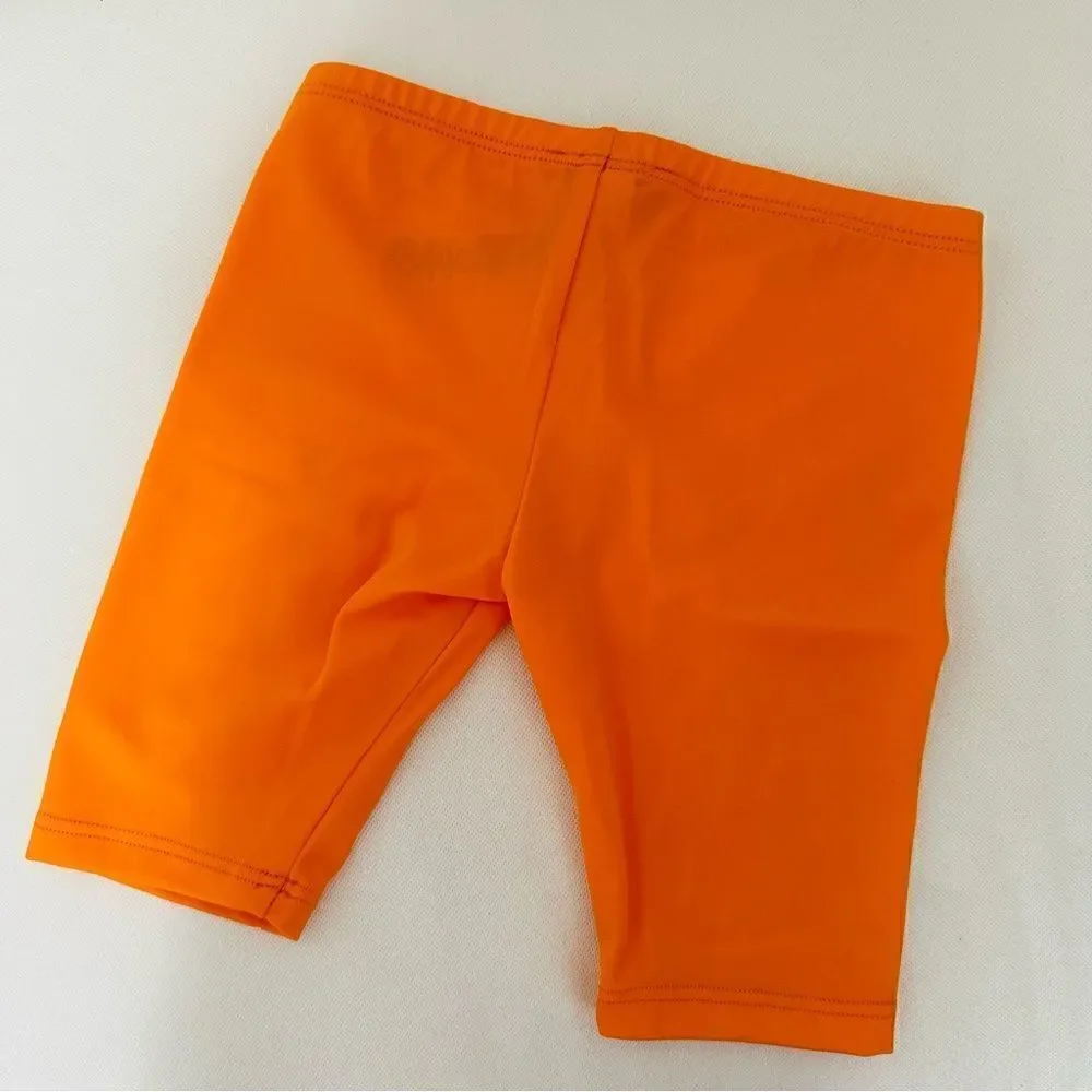 ⭕️ No21 Girls Biker Shorts Orange Logo 4 T Designer
